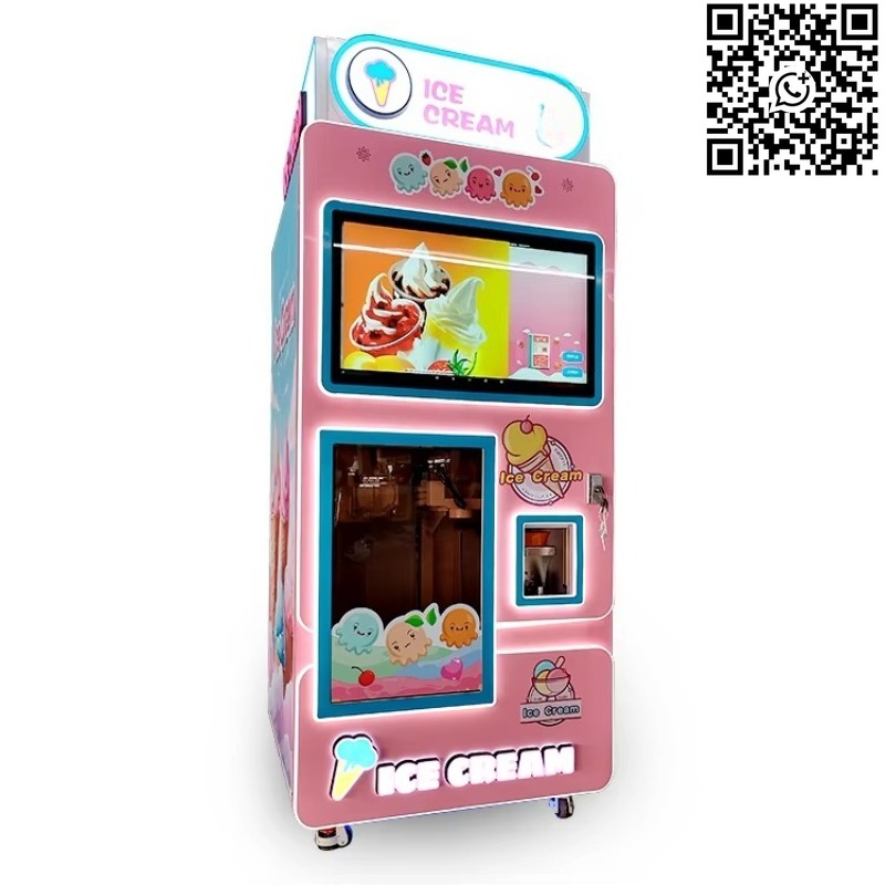 Vending Machine Qr Code - 맞춤형 셀프 서비스 로봇 아이스크림 자판기