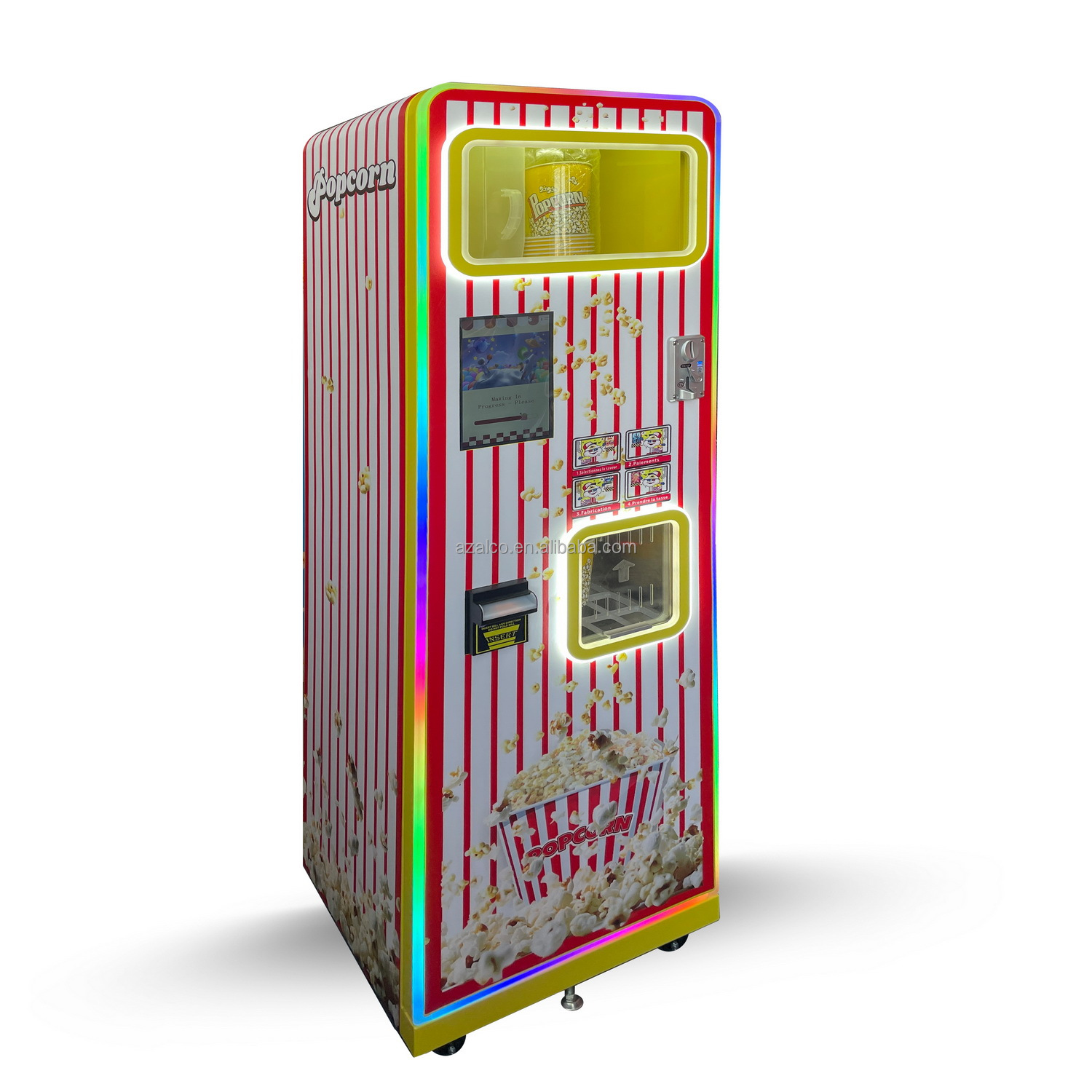 Popcorn Vending Machine - 두 가지 맛 상업용 팝콘 제조