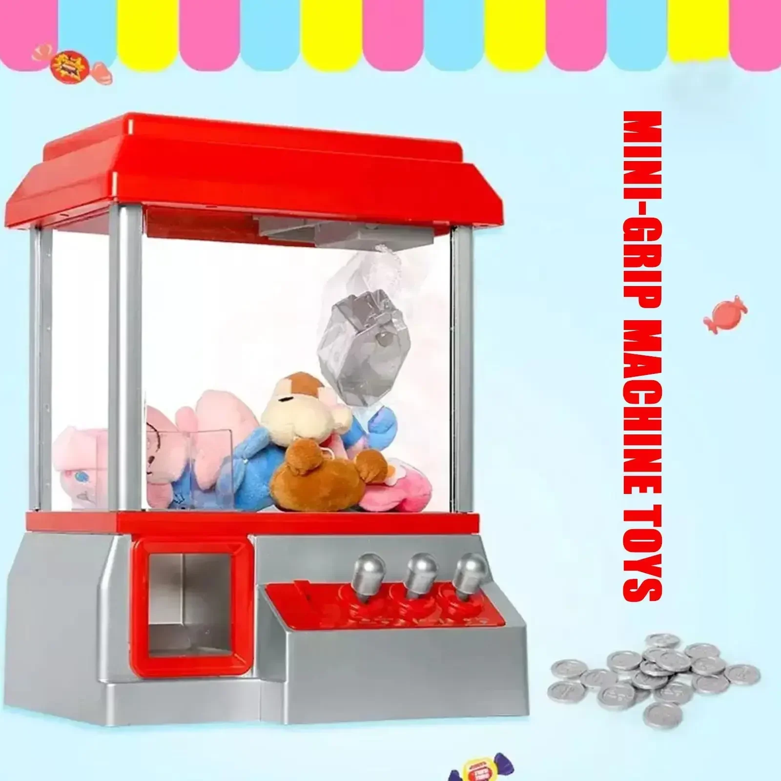 Claw Crane Machine - 아이들을위한 동전으로 실행되는 미니 게임 DIY