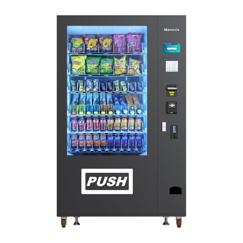 Bill Acceptor Vending - 맞춤형 대형 60슬롯 스낵 음료 콤보
