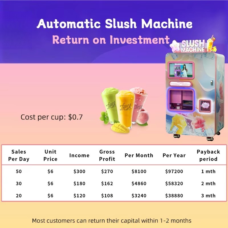 조절 가능한 슬러시 자판기, 유연한 시럽과 물 혼합 비 - Slushie Machine Vending 리뷰 및 가격