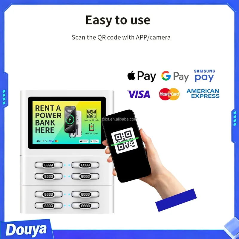 QR 8슬롯 스캔 코드 모바일 보조배터리 충전 스테이션 - Vending Machine Qr Code 리뷰 및 가격