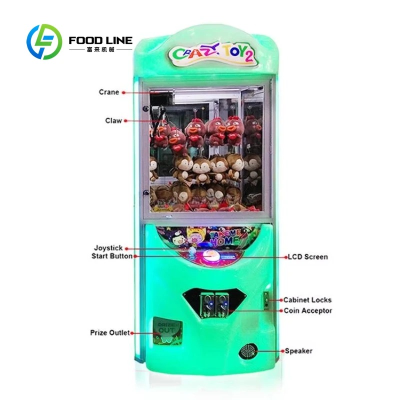 맞춤형 동전 주입식 아케이드 크레인 게임기(빌 수납기  - Arcade Prize Vending Machine 리뷰 및 가격