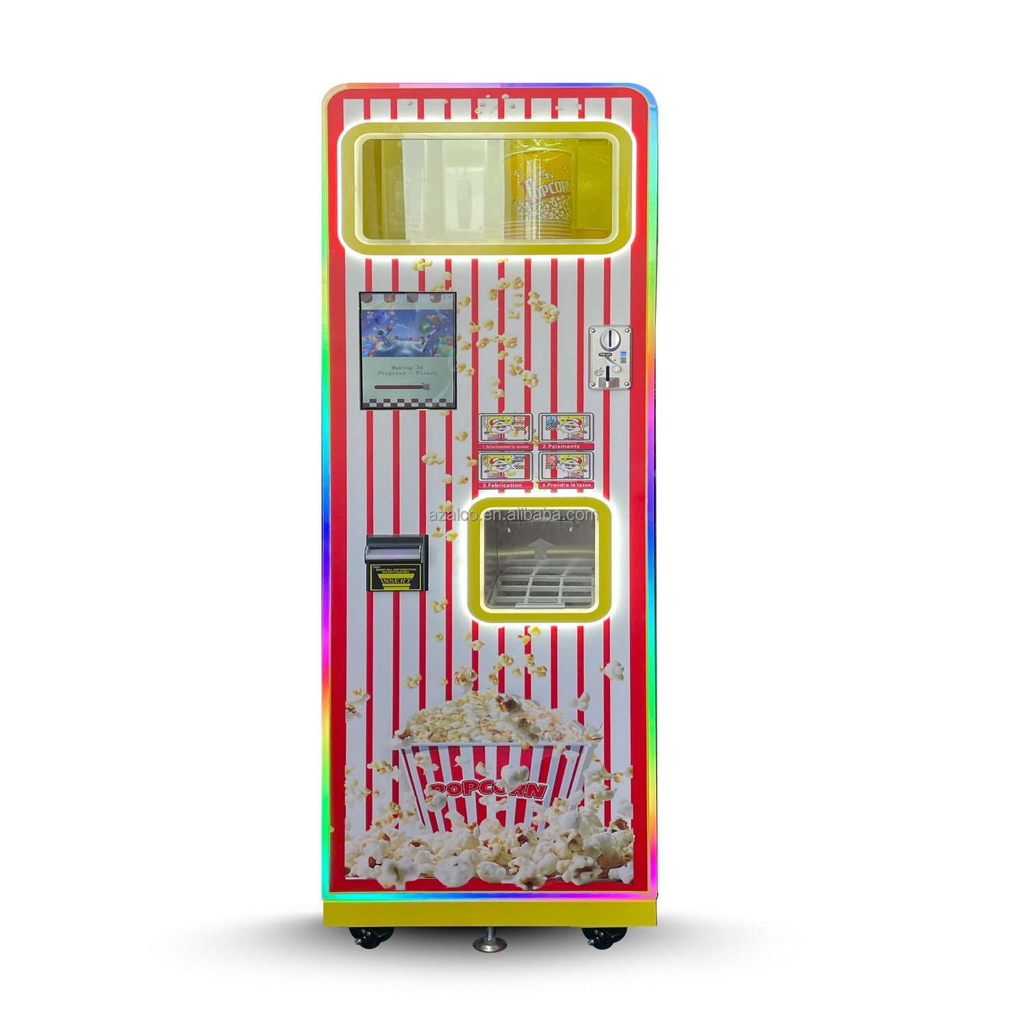 두 가지 맛 상업용 팝콘 제조 자판기 터치스크린 10. - Popcorn Vending Machine 리뷰 및 가격