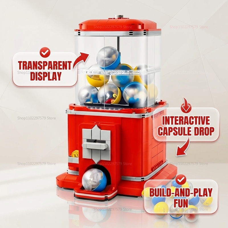 1343 PCS 자동판매기 빌딩 블록 세트 DIY 재미 - Arcade Vending Machines 리뷰 및 가격