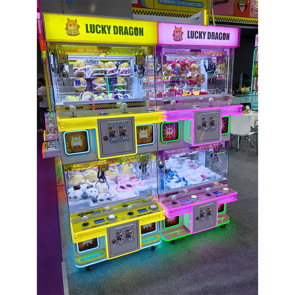 # 새로운 다채로운 집게 게임기 행운의 용 장난감 뽑기 - Arcade Prize Vending Machine 리뷰 및 가격
