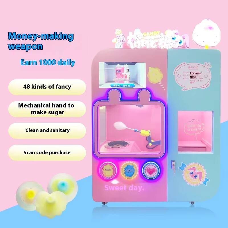 지능형 새로운 완전 자동 솜사탕 상업 판매 기계 경치  - Popcorn Vending Machine 리뷰 및 가격