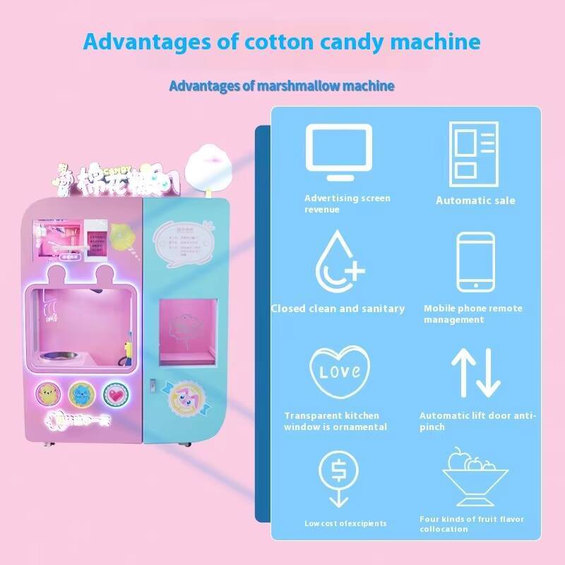 지능형 새로운 완전 자동 솜사탕 상업 판매 기계 경치  - Popcorn Vending Machine 리뷰 및 가격