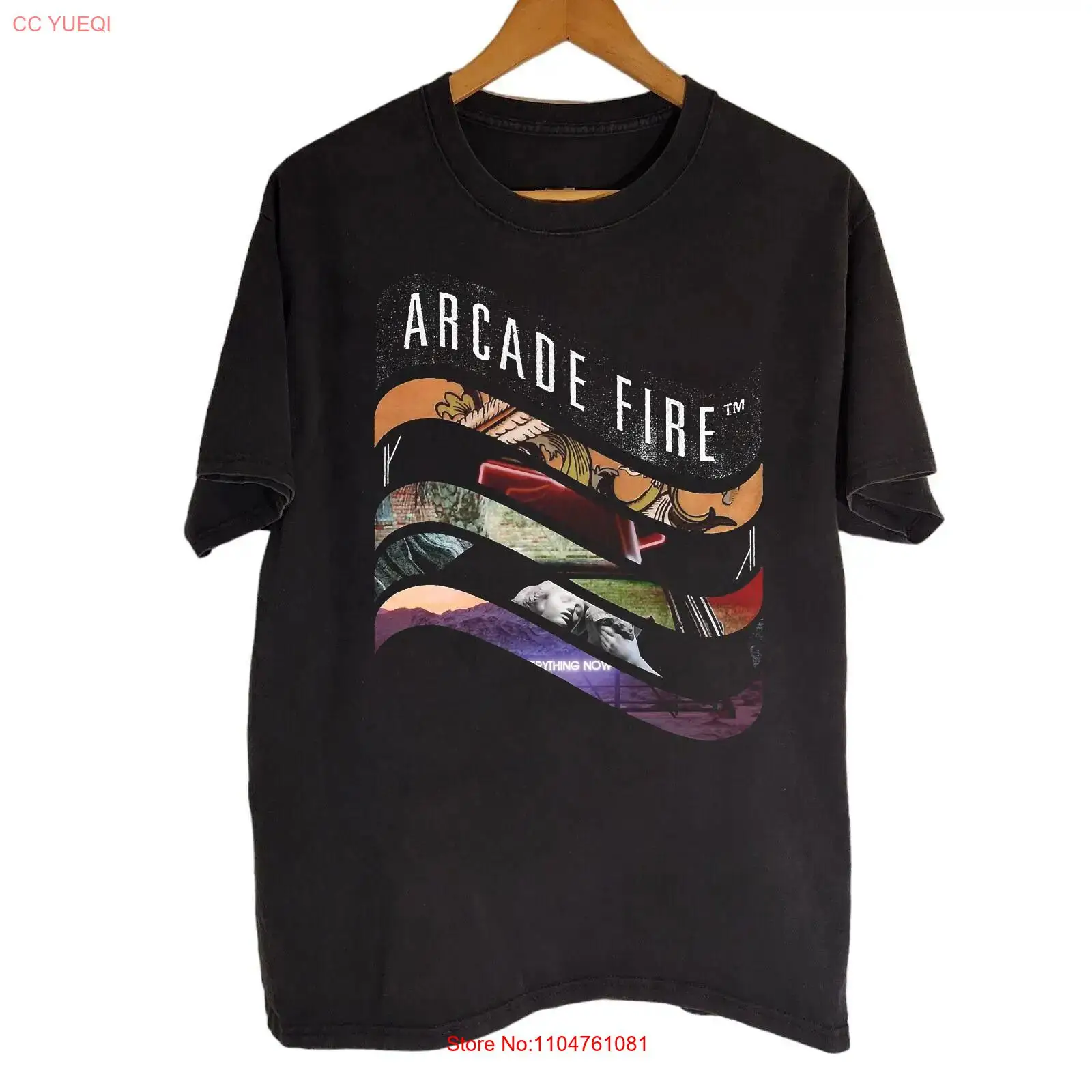 RARE Arcade Fire 블랙 코튼 모든 사이즈  - Arcade No 리뷰 및 가격