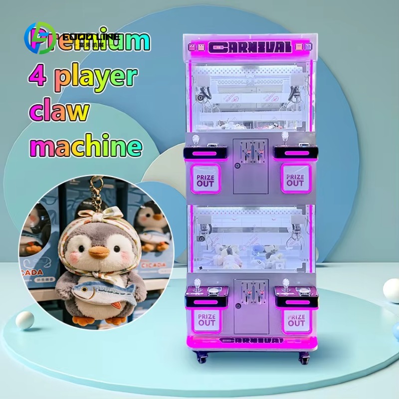 맞춤형 원스톱 미니 크레인 게임 동전 게임기 4인용 놀 - Vending Game 리뷰 및 가격
