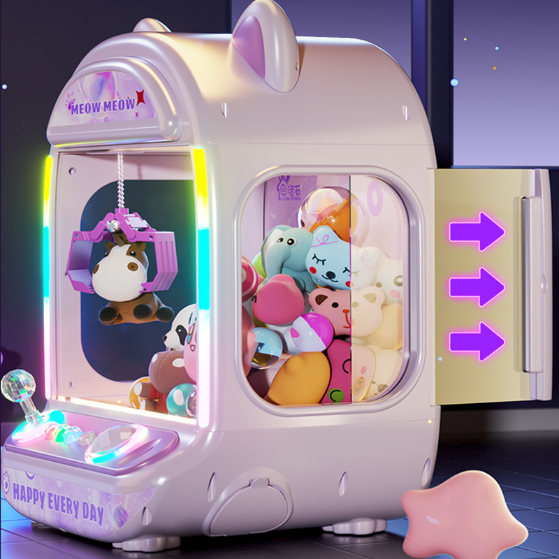 DIY 퍼플 자동 인형 기계 어린이 동전 작동 게임 미 - Claw Crane Machine 리뷰 및 가격