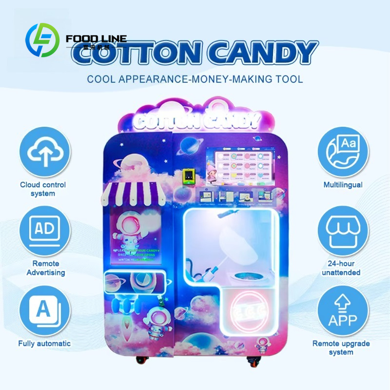 맞춤형 솜사탕 자판기 자동 로봇 전기 설탕 솜사탕 자판 - Bill Acceptor Vending 리뷰 및 가격